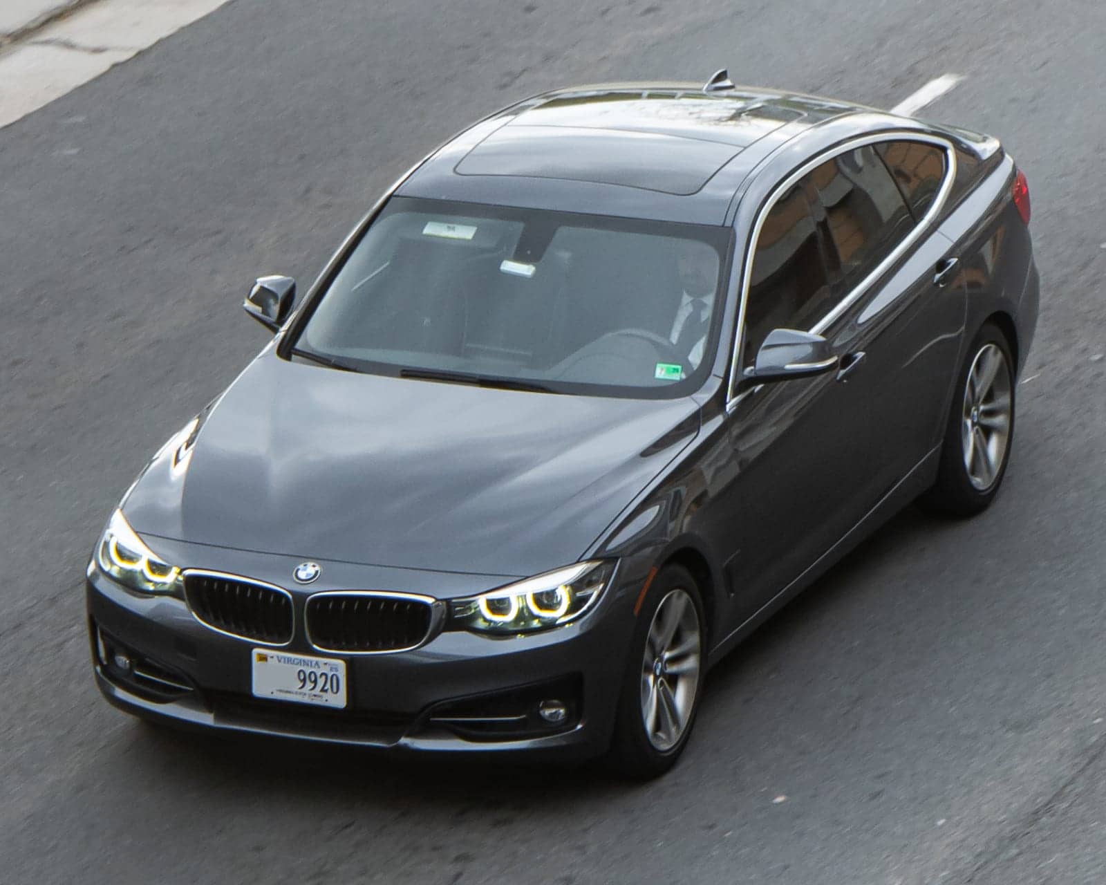Grey BMW 340i Gran Turismo (facelift), front three-quarter view