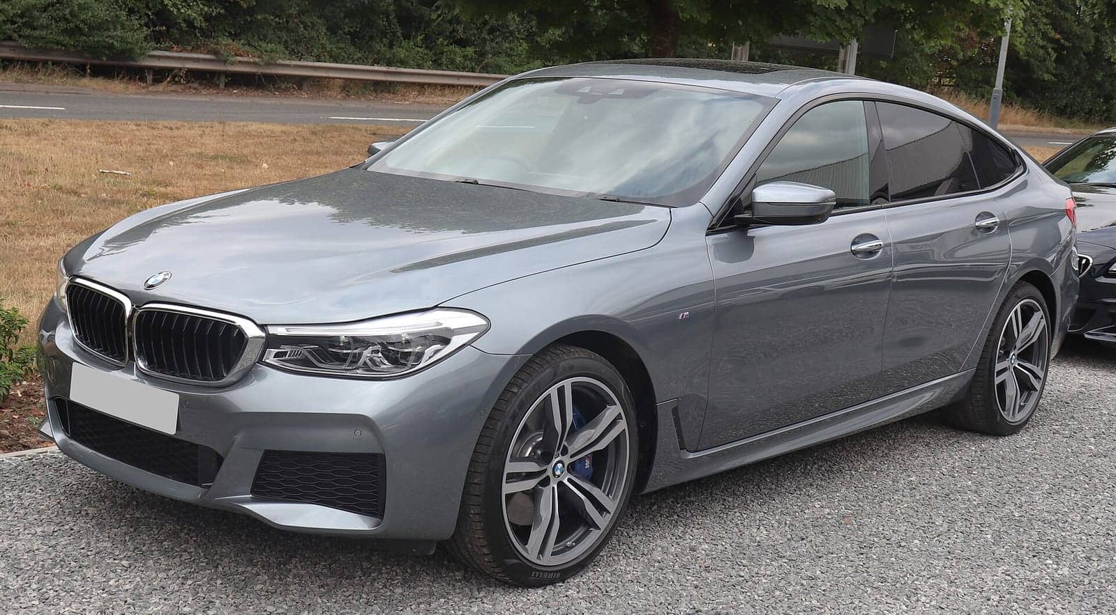 Grey BMW 630d Gran Turismo M Sport, front three-quarter view